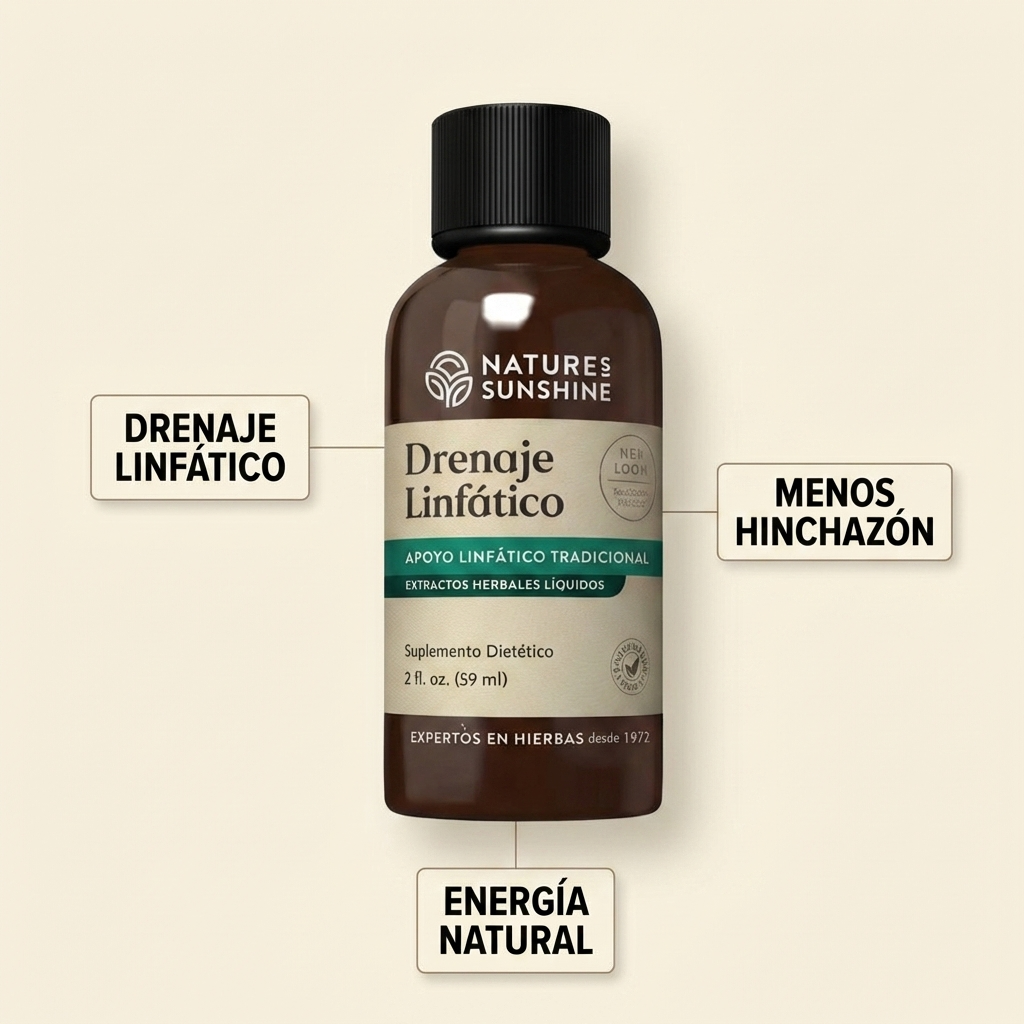 Drenaje Linfático Nature Sunshine | Reduce Hinchazón y Retención