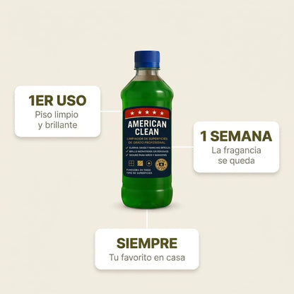 Pack 3 American Clean | El Limpiador que SÍ Elimina la Suciedad Difícil