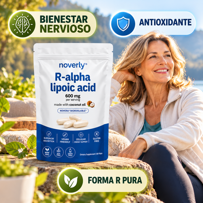 Ácido Alfa Lipoico R (R-ALA) 600 mg · Bienestar Nervioso