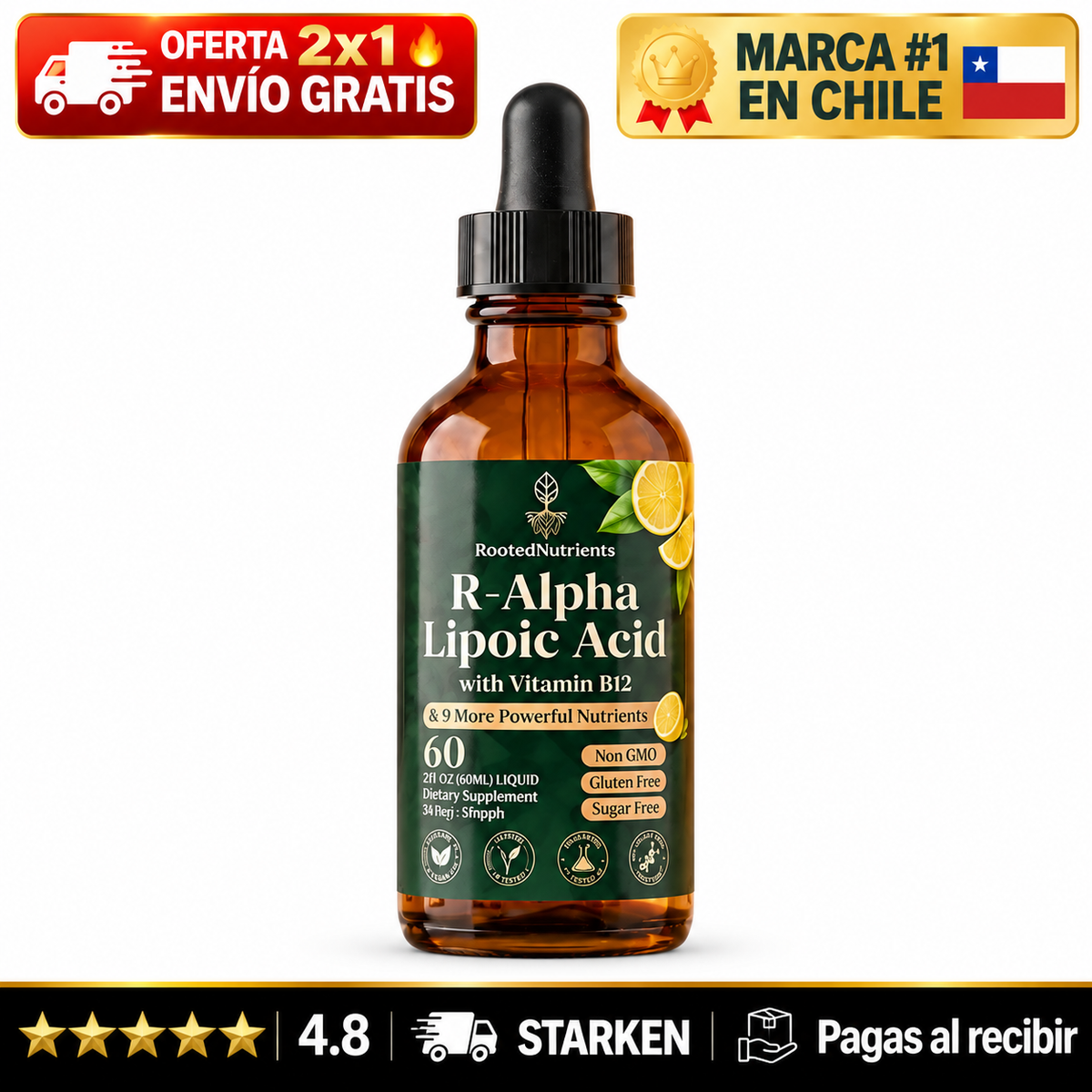 Ácido Alfa Lipoico R en Gotas · Bienestar Nervioso