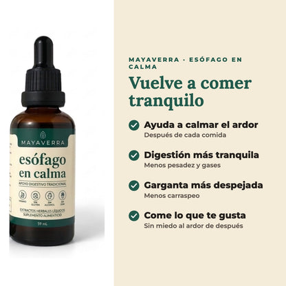 Esófago en Calma MAYAVERRA - beneficios