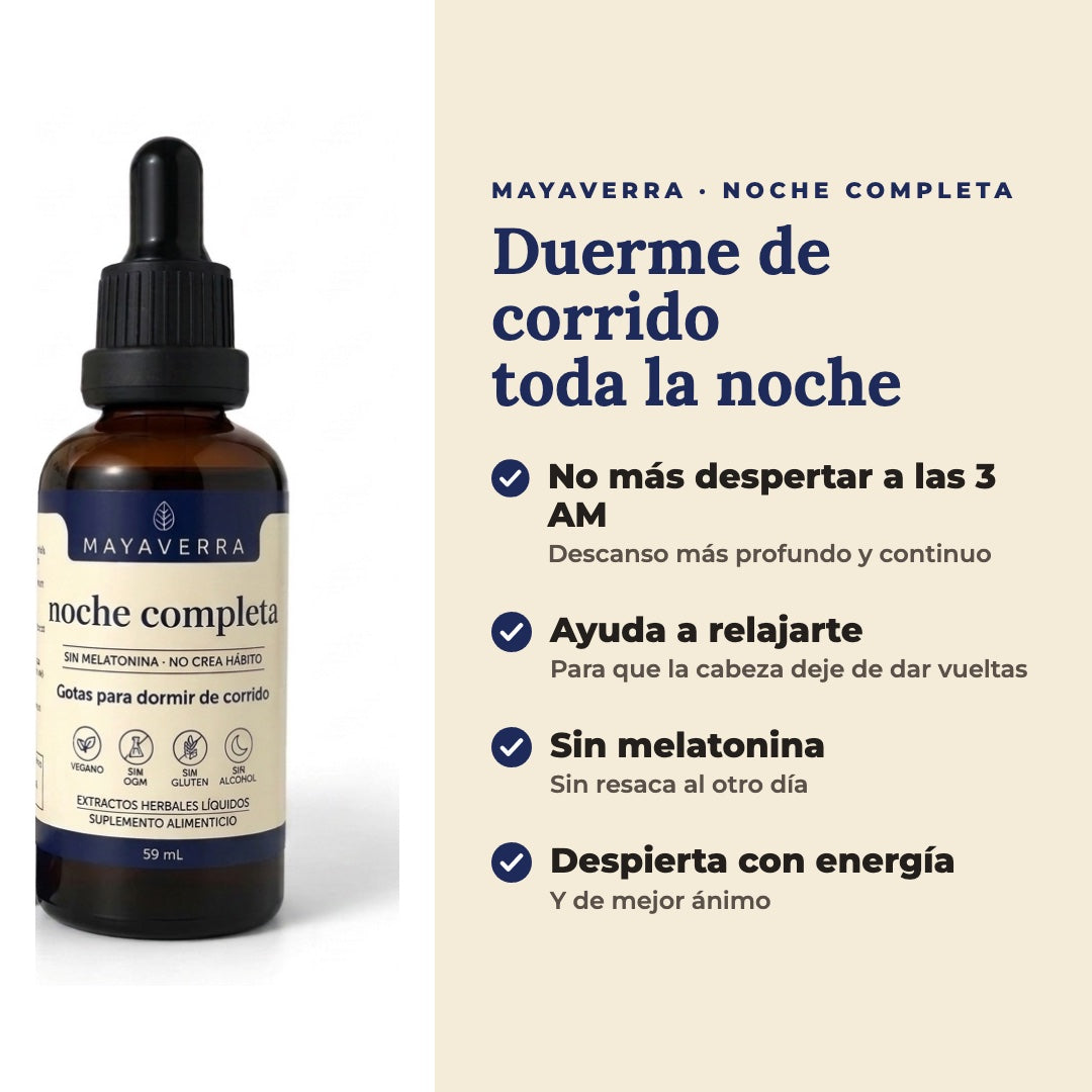 Noche Completa MAYAVERRA - beneficios